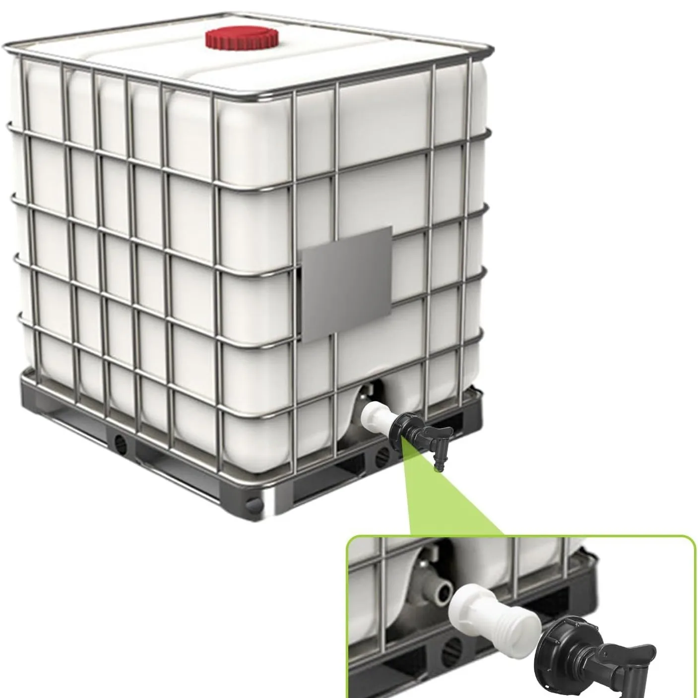IBC ton barrel extension joint IBC tank accessories IBC adapter S60 x 6 extension piece