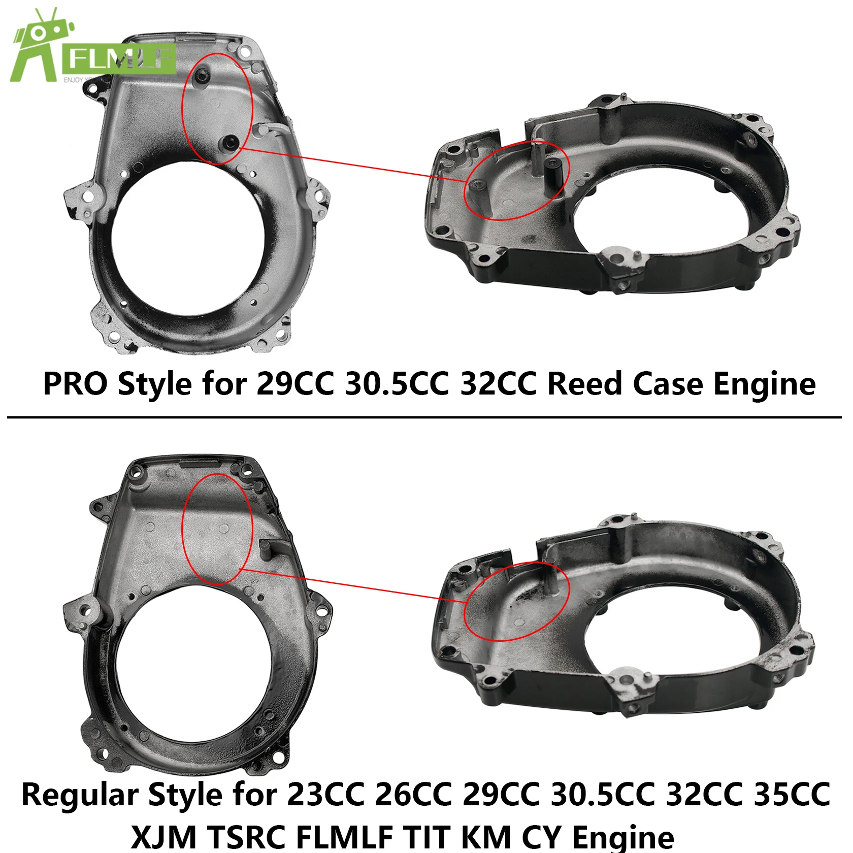 Engine Fan Cover 23CC-71CC Fit for 1/5 HPI ROFUN BAHA ROVAN KM BAJA 5B 5T 5SC LOSI 5IVE-T DBXL MCD FG GoPed RedCat Rc Car Parts