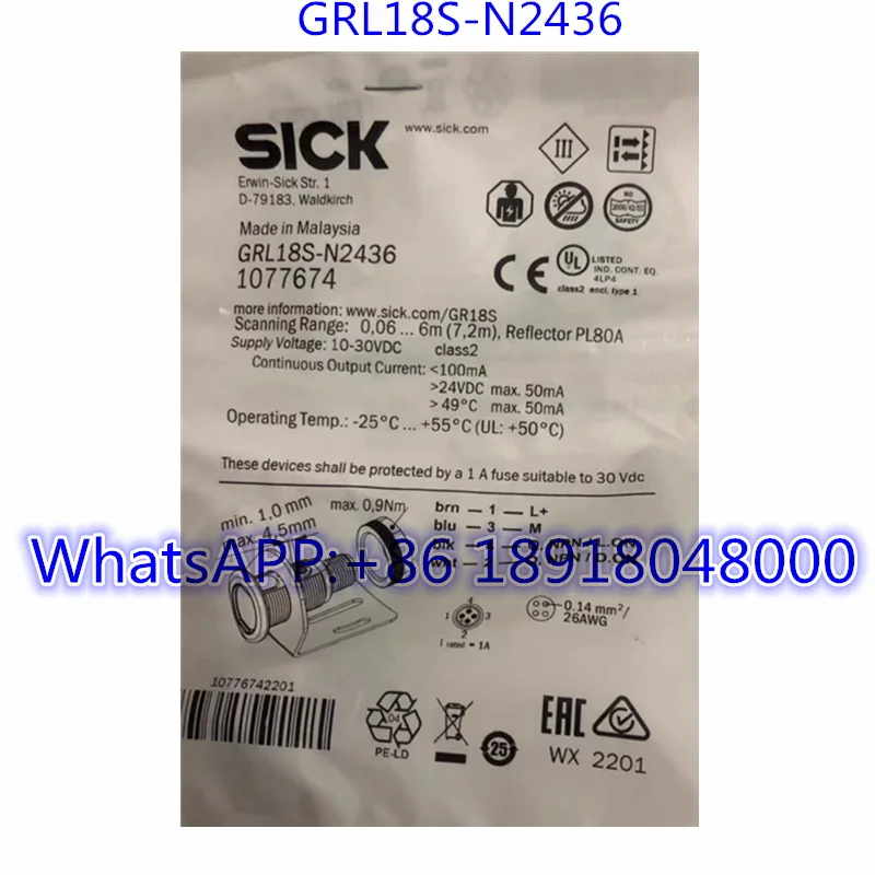 

Brand New GRL18S-N2436 Sensor 1077674 Fast Shipping