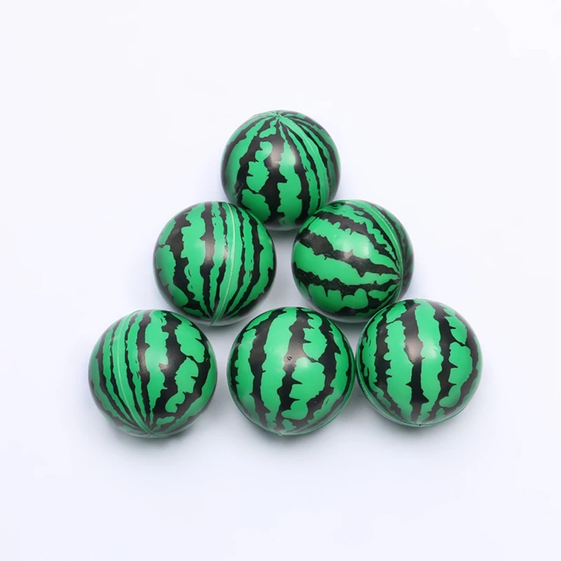 12 Pcs 6.3Cm Green Melon Foam Ball Squeeze Stress Ball Stress Reliever Ball For Children Adult