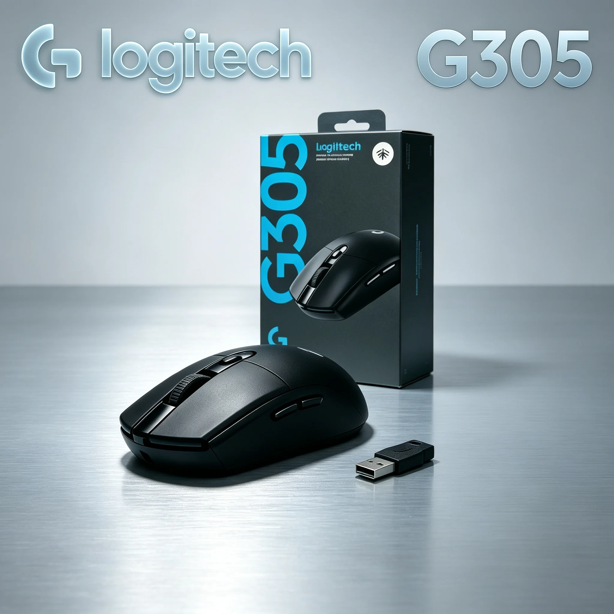 Logitech G305 LIGHTSPEED Wireless Gaming Mouse, Matching USB Extension Cable Optimize Signal Stability, Suited For PUBG CS2 VALO