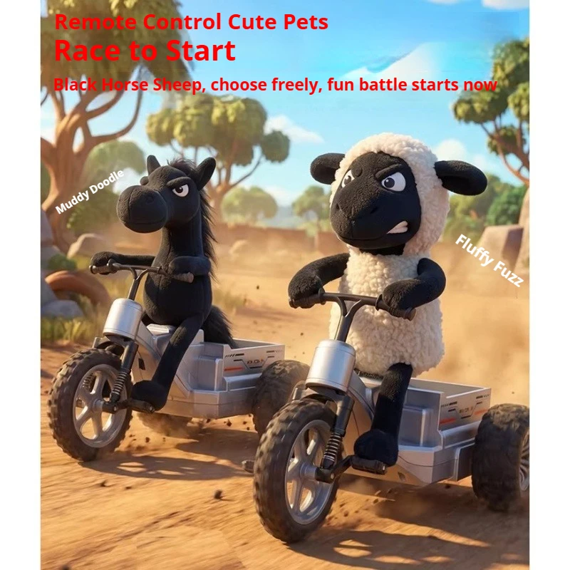 

2026 New Remote Control Three-Wheeled Off-Road Vehicle with Cute Sheep - RC Drift Climbing Game for Children - Gift