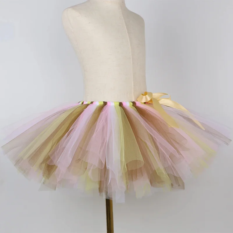 Baby Girls Giraffe Tutu Skirt Fluffy Toddler Girls Tulle Skirts Animal Tutu Costume Outfit for Kids Halloween Party Dress Up