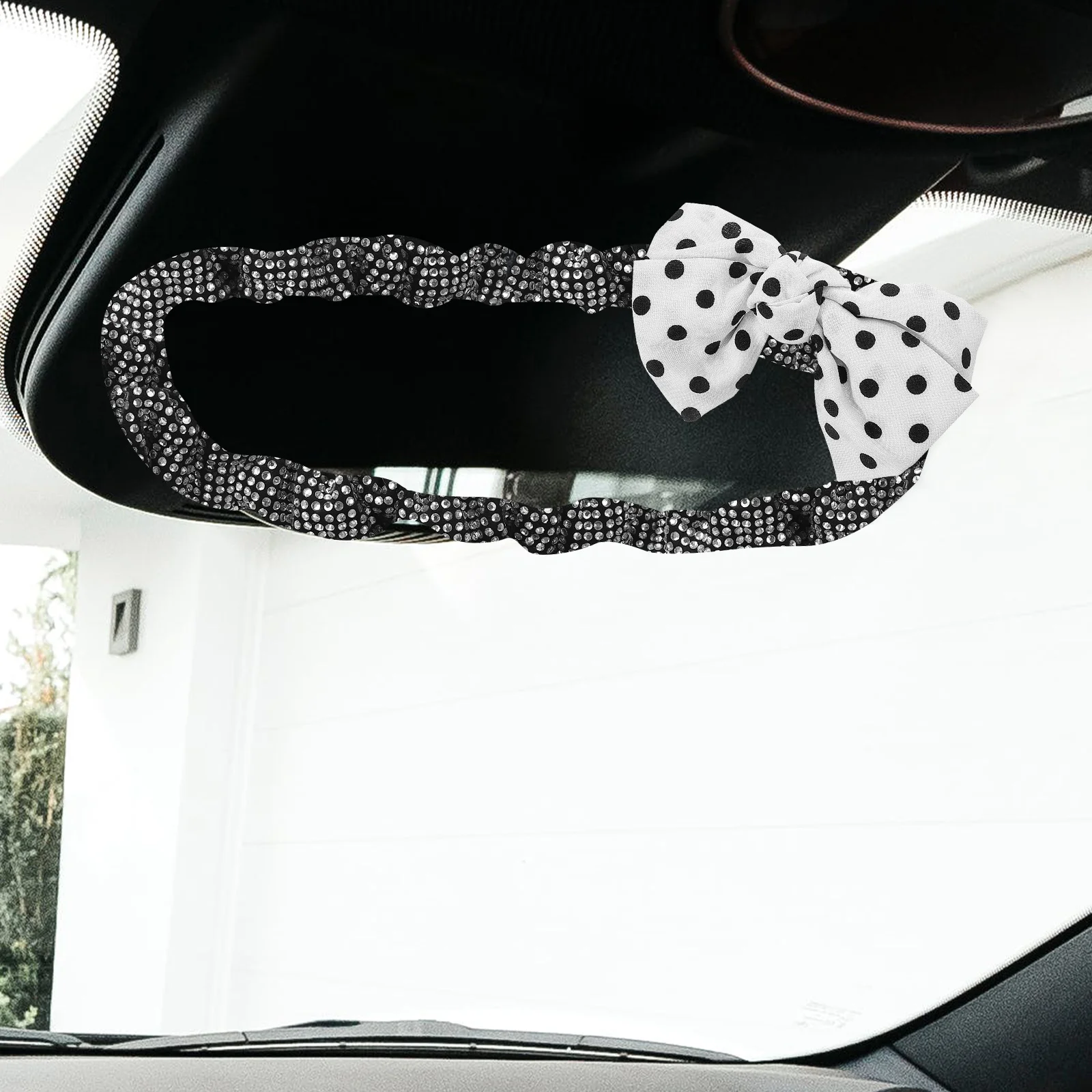 

Rear View Mirror Cover Bling Car Accessories Decorative Rhinestones Seat Rearview Mirror Protector Vehicle Auto Interior Scratch