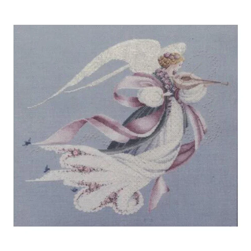 Amishop Gold Collection Counted Cross Stitch Kit Angel Of Spring Fairy Goddess With Violin