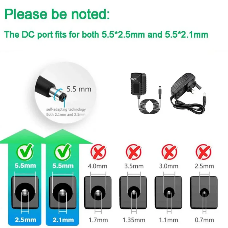 12V DC Adapter do zasilacza Transformador 220V do 12V 24V 5V transformator 1A 2A 3A ładowarka przetwornica LED 12V zasilacz