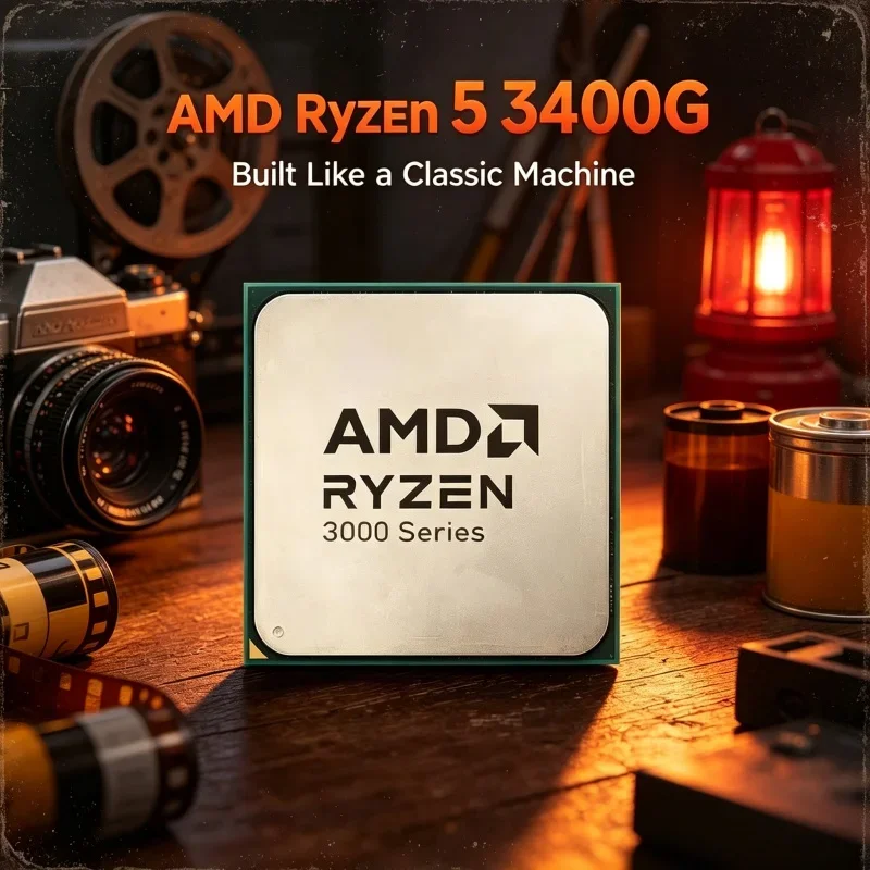 Ryzen 5 3400G AMD Desktop CPU 4-Core 8-Thread AM4 Socket Processor With Vega 11 Integrated Graphics Chip