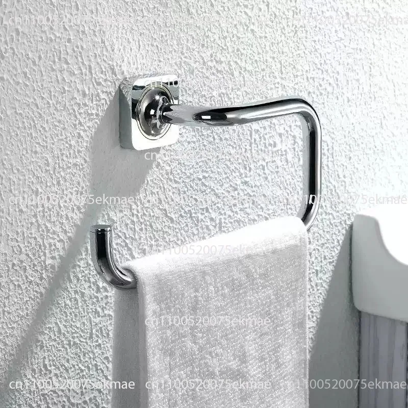 All-copper Towel Ring for The Bathroom – No Drilling Required – for Hand Towels; Round Towel Hook