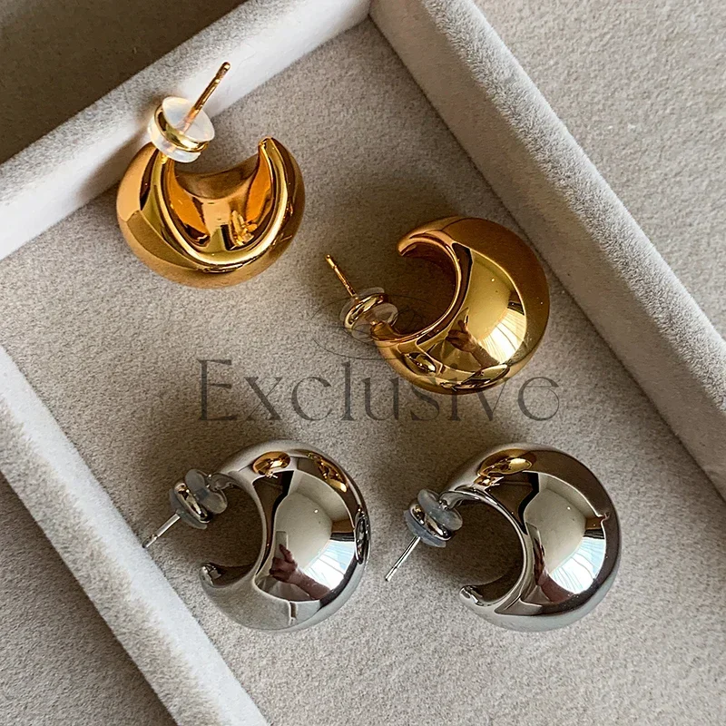 Metal silver metaphysical water drop earrings women's light luxury high-end temperament atmospheric stud earrings