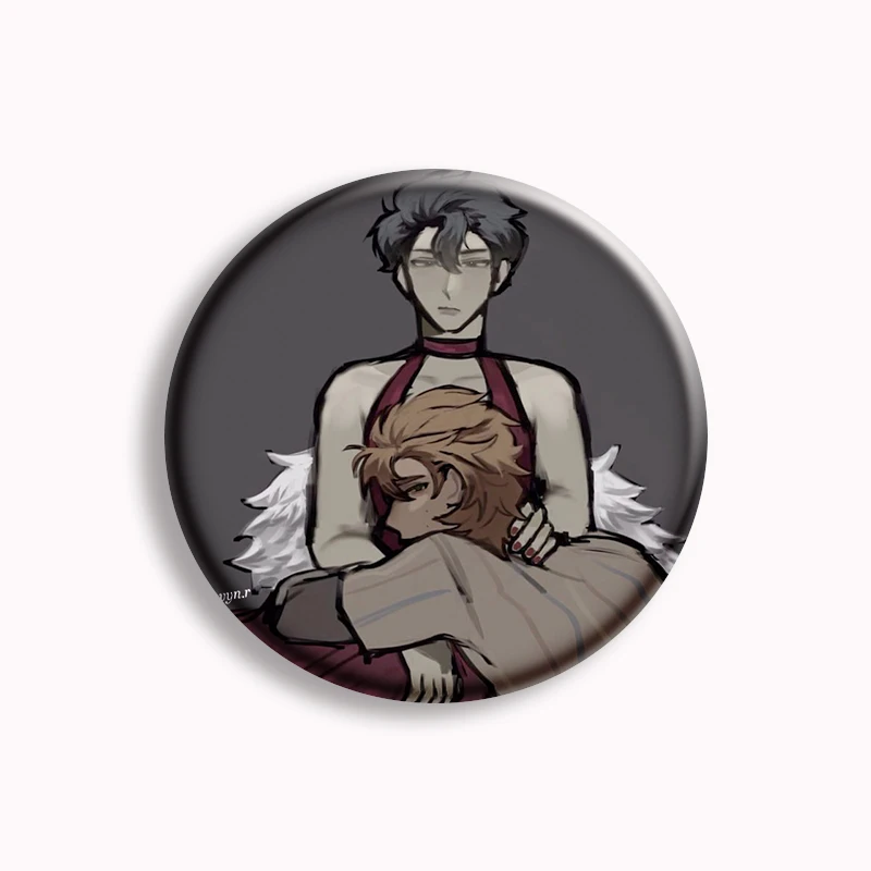 Hot Game Dead Plate Anime Soft Button Pin Rody and Vincent Fanart Cartoon Brooch Badge Bag Decor Gamer Fans Collect Gifts
