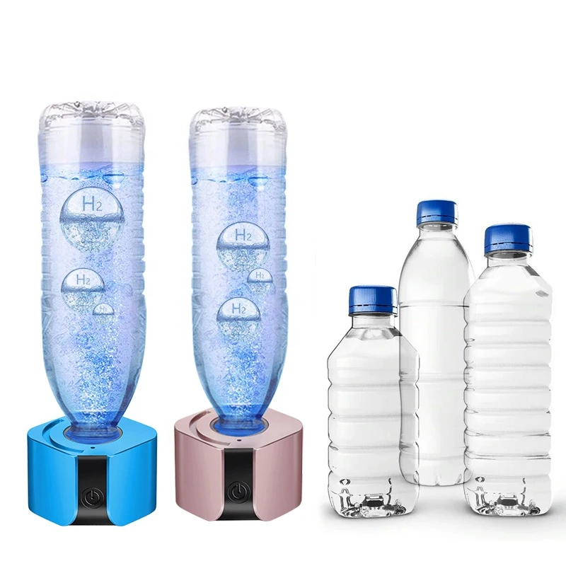 La mejor botella de agua con hidrógeno, beneficios para agua con hidrógeno CE para la salud, Color oro rosa