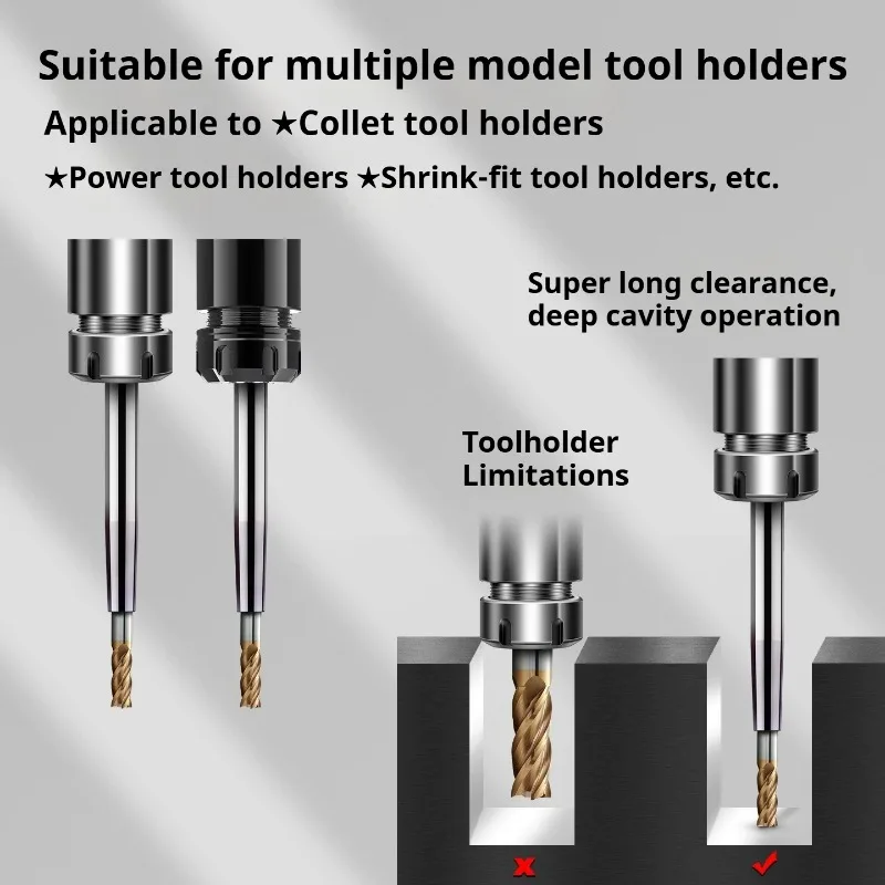 Heat Shrink Tool Holder Sintered ST12 ST16 ST20 ST32 Extension Rod SRN SF3-20mm Chuck CNC Lathe Tool