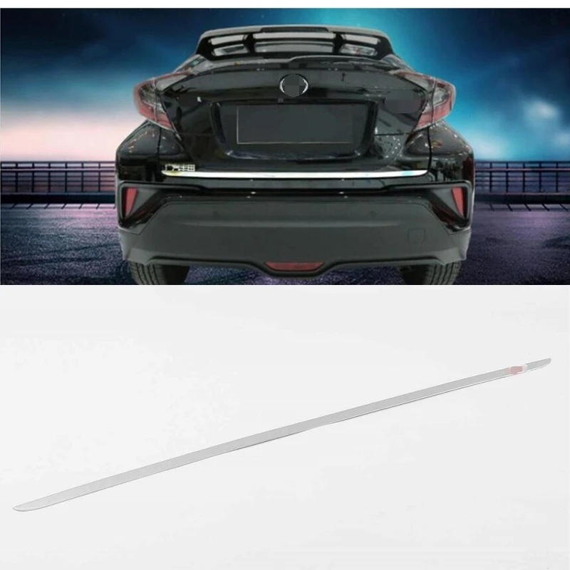 For Toyota C-HR CHR 2016 - 2023 Rear Trunk Tailgate Door Molding Streamer Strip Protector Bezel Cover Trim