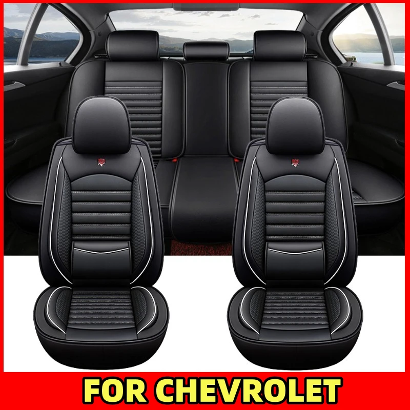 

FOR CHEVROLET Car seat cover waterproof wear-resistant PU leather waist-fixed front and rear row full-wrap seat cover