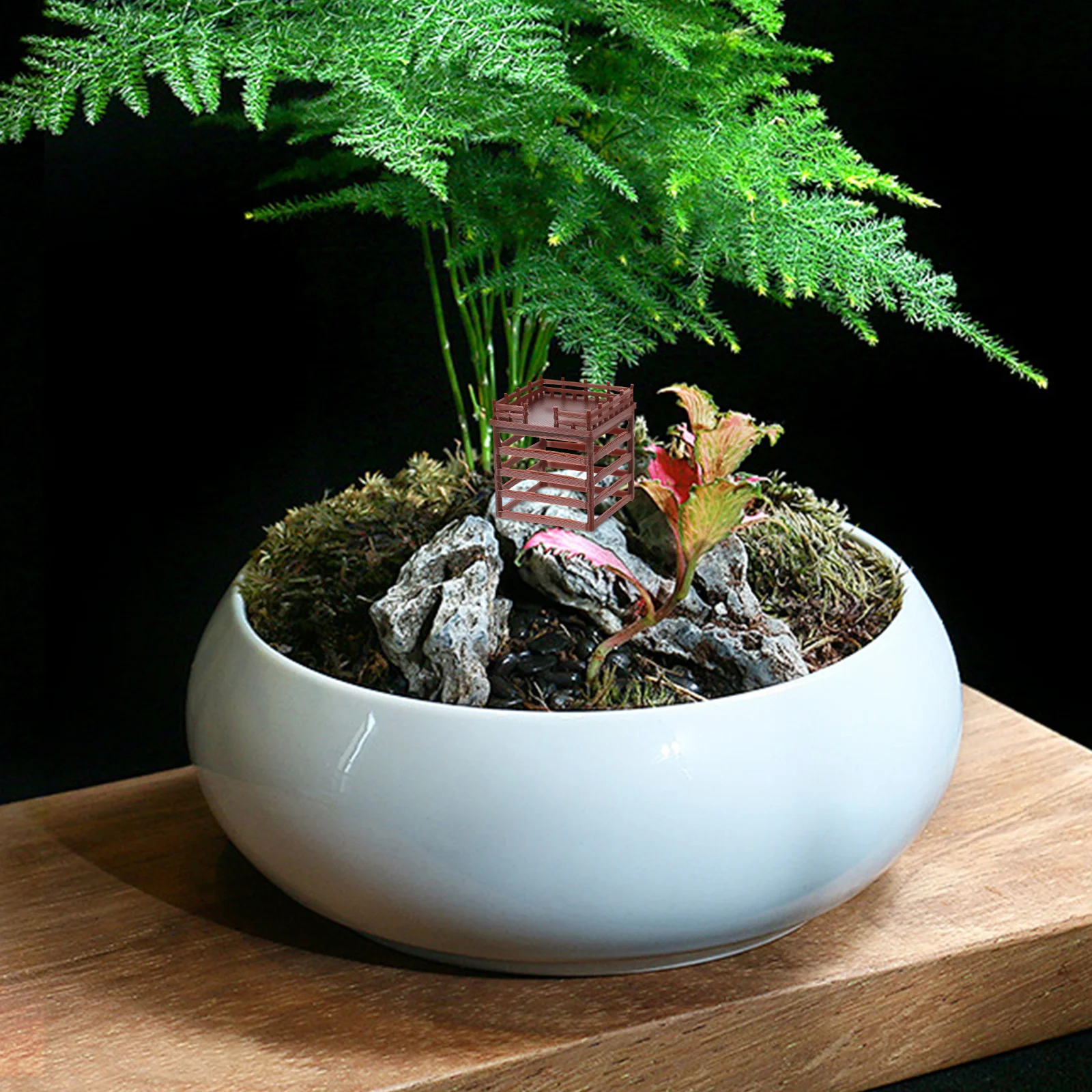 

Micro Landscape Platform Ornament Fish Tank Decoration Mini Garden Aquarium Modeling Tiny Desktop Bonsai Decor