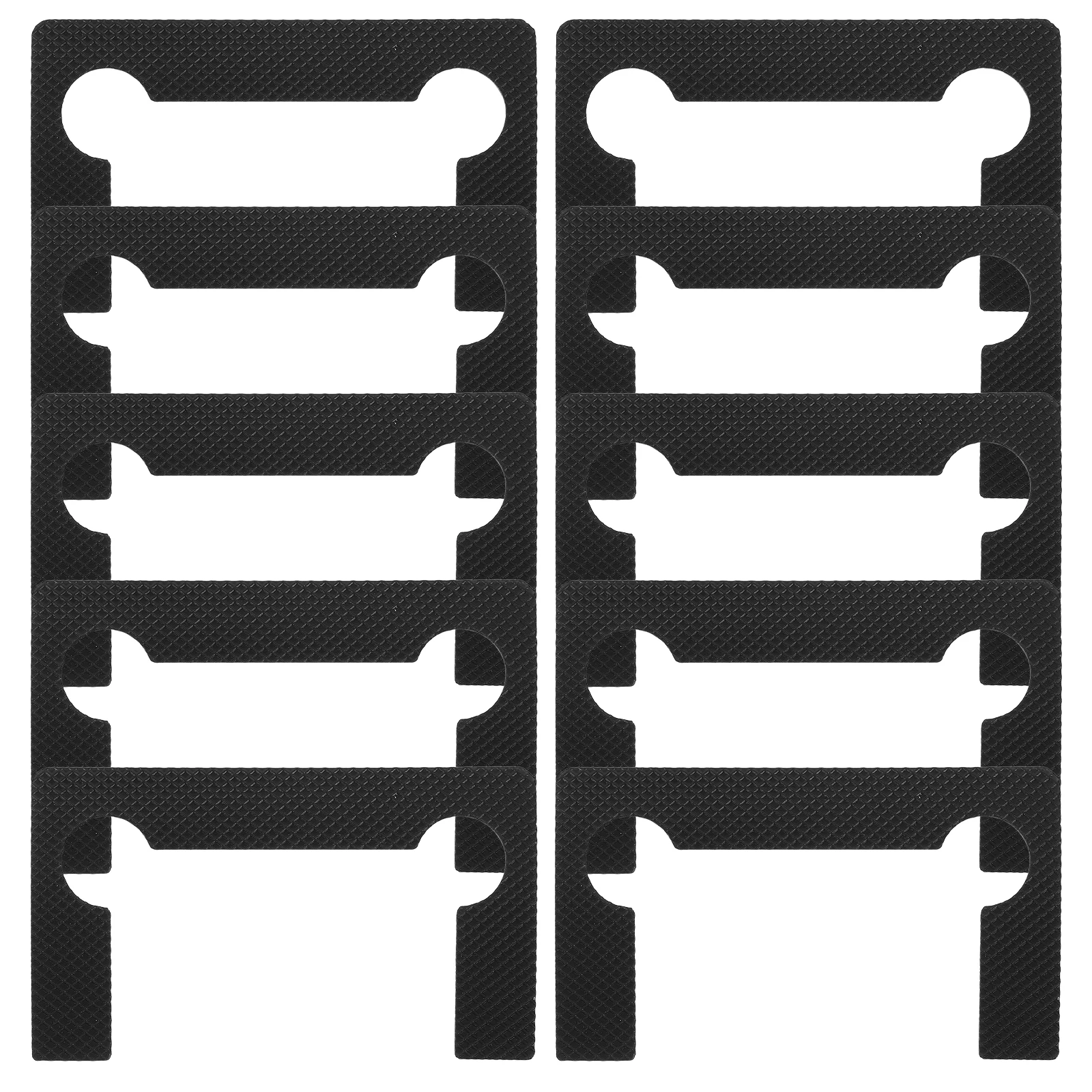 

10Pcs Bathroom Glass Door Clamp Pads Plastic Hinge Protectors Anti-Slip Fixed Panel Clips Transparent Glass Shower Door