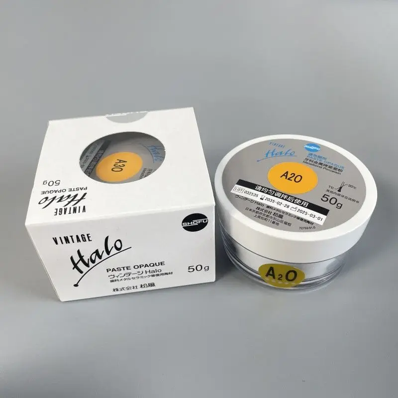 50g Dental Denture Material Metal Shade Base Porcelain OP Paste Opaque Paste Dentisty Denture Processing Special Material