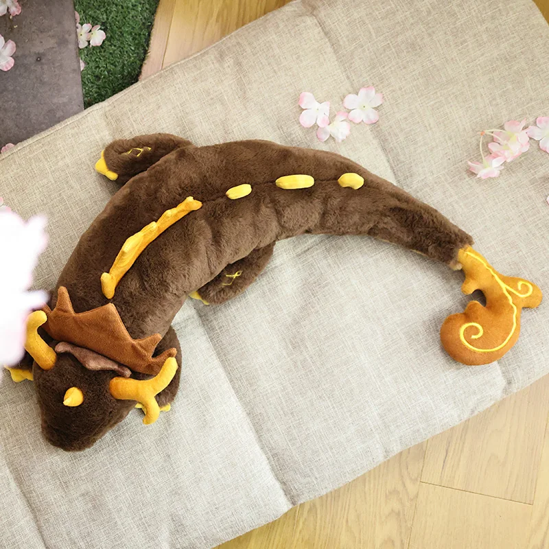 

New Genshin Impact Zhongli Dragon Plush Doll Anime Morax Dragon Rong King Stuffed Pillow Game Figure Costume Props Accessories