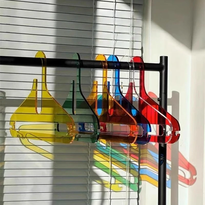 Acrylic hanger, clothing store ins style Internet celebrity storage hanging clothes support high sense