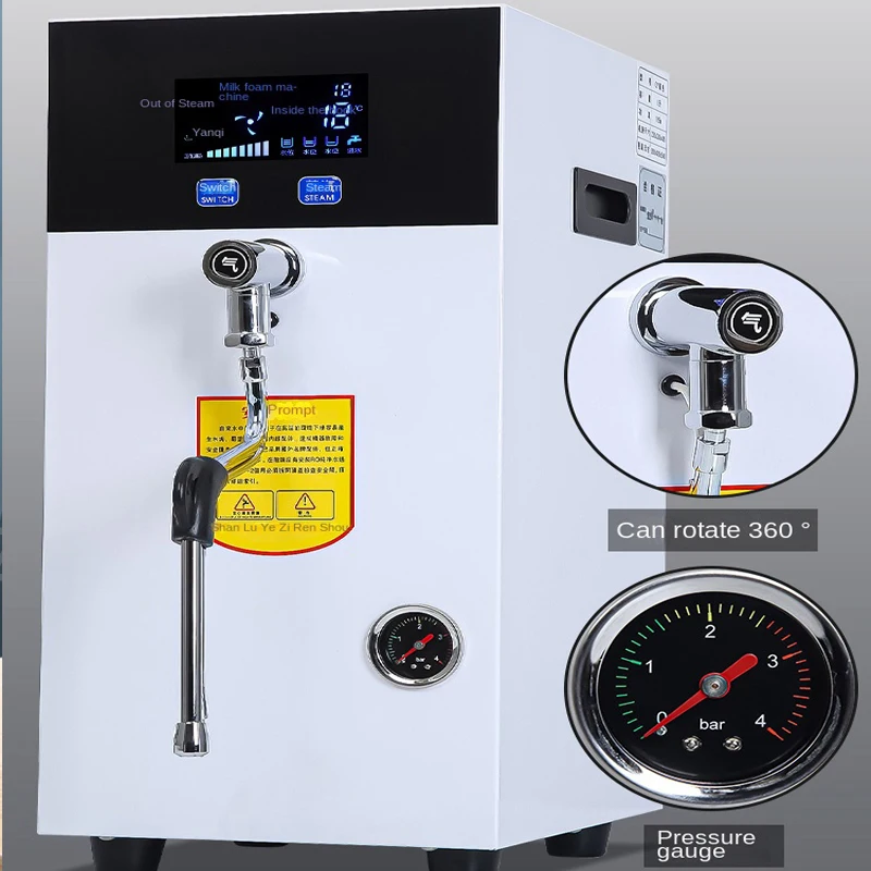 スチームエンジン-商業用ミルクティーショップ,自動スチーム加熱,ミルクフォーム機,エメラルド