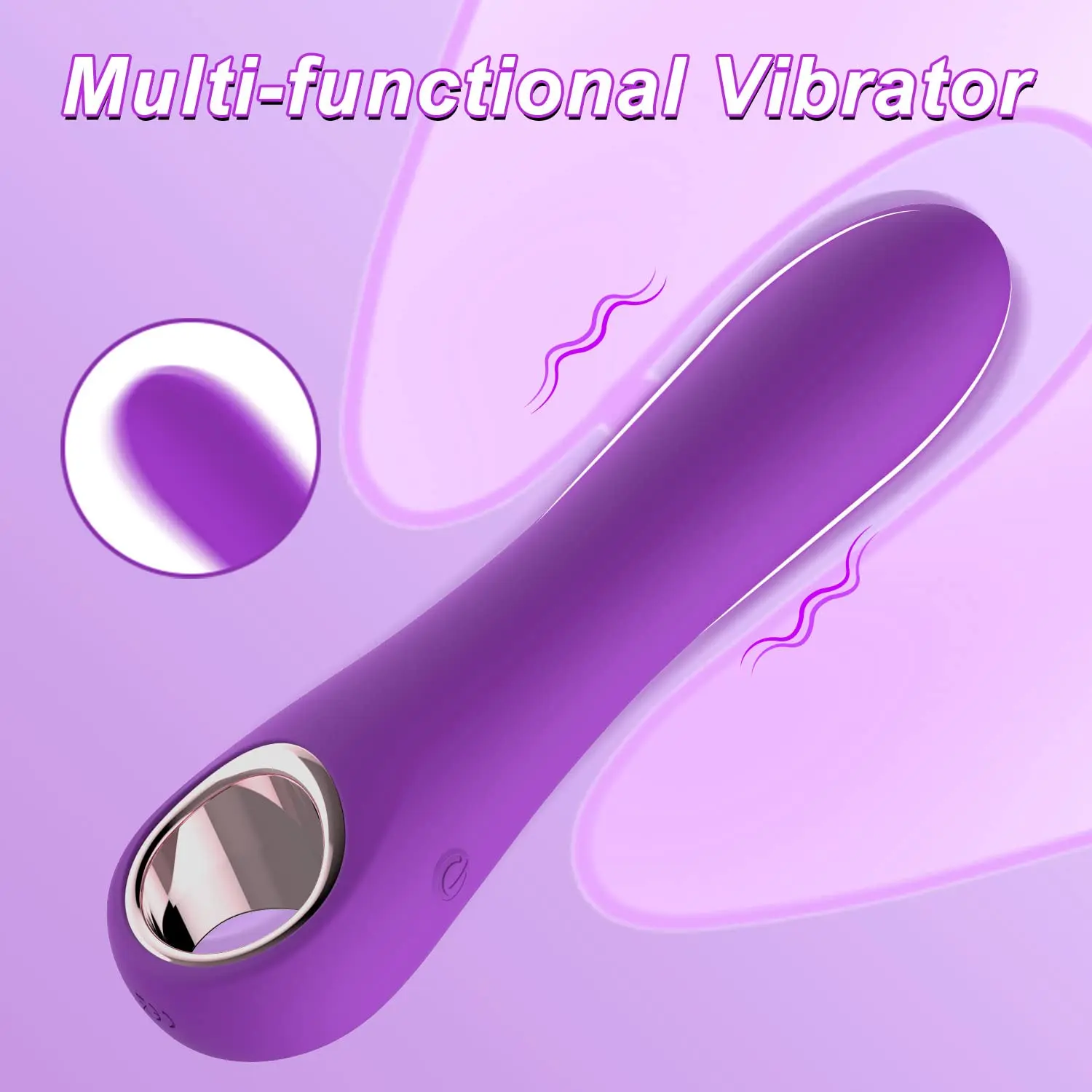 Vibratori G Spot Bullet per donna, vibratore Tuitionua Rose con 10 vibrazioni, vibratore in silicone per clitoride, vagina, anale vibrante Ma