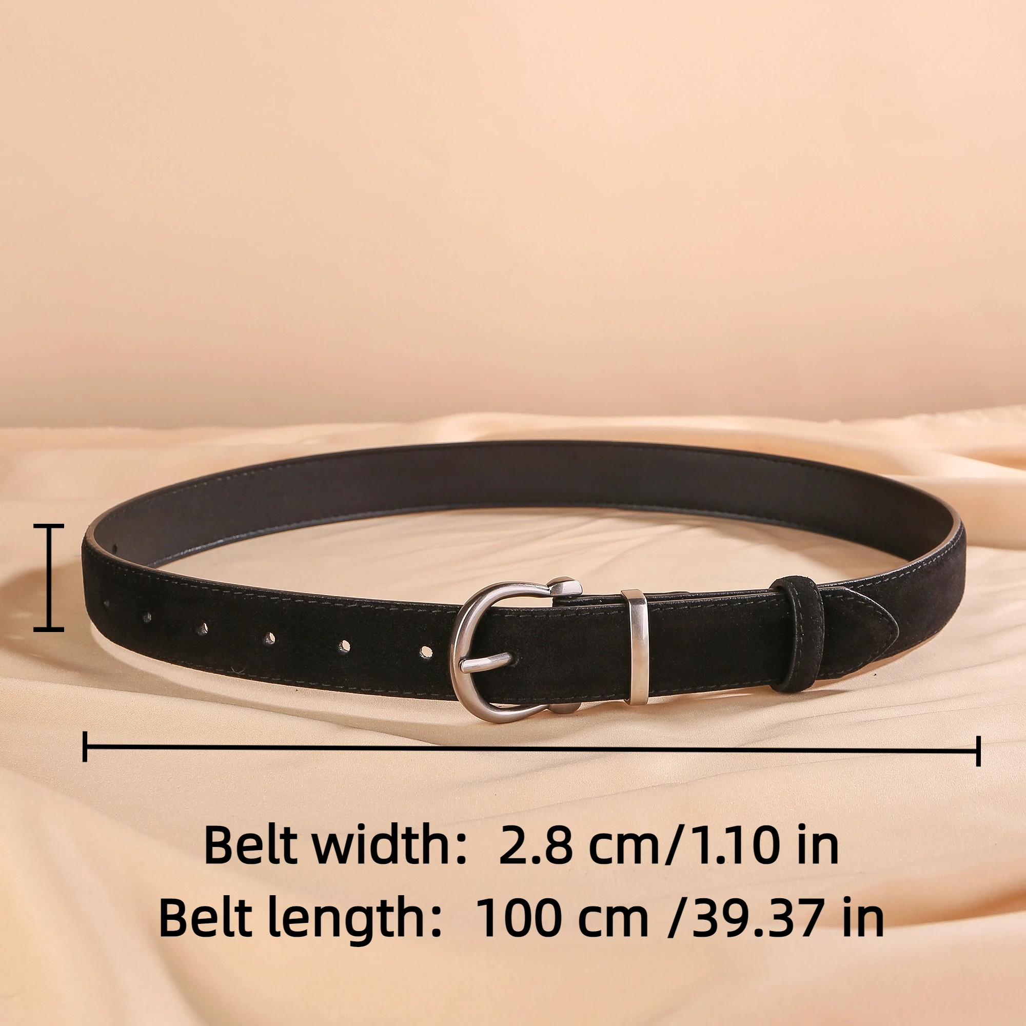 조절 가능한 여성용 벨트 빈티지 스웨이드 씬처 코르셋 벨트 바지 드레스용