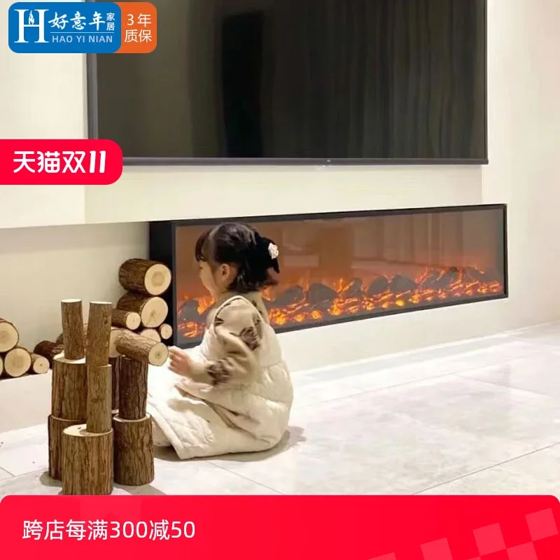 Customized fireplace core American electronic fireplace decoration embedded European simulation flame heater household electric