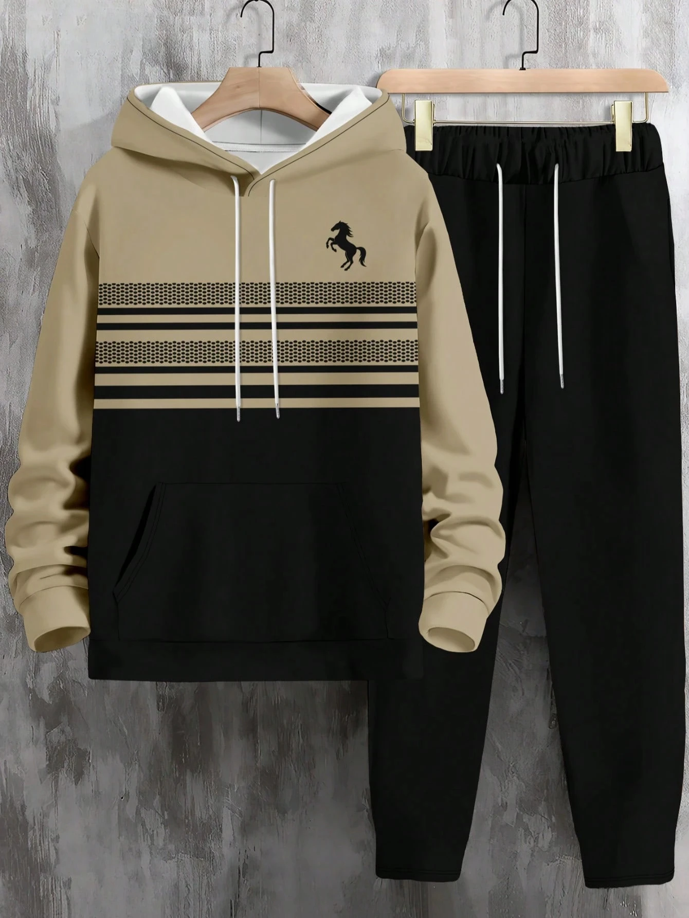 

Autumn and Winter Bestseller Y2K Men's Sports Set 3D Printed Fashion Hoodie Training Set Daily Comfortable 2-piece Set for Men