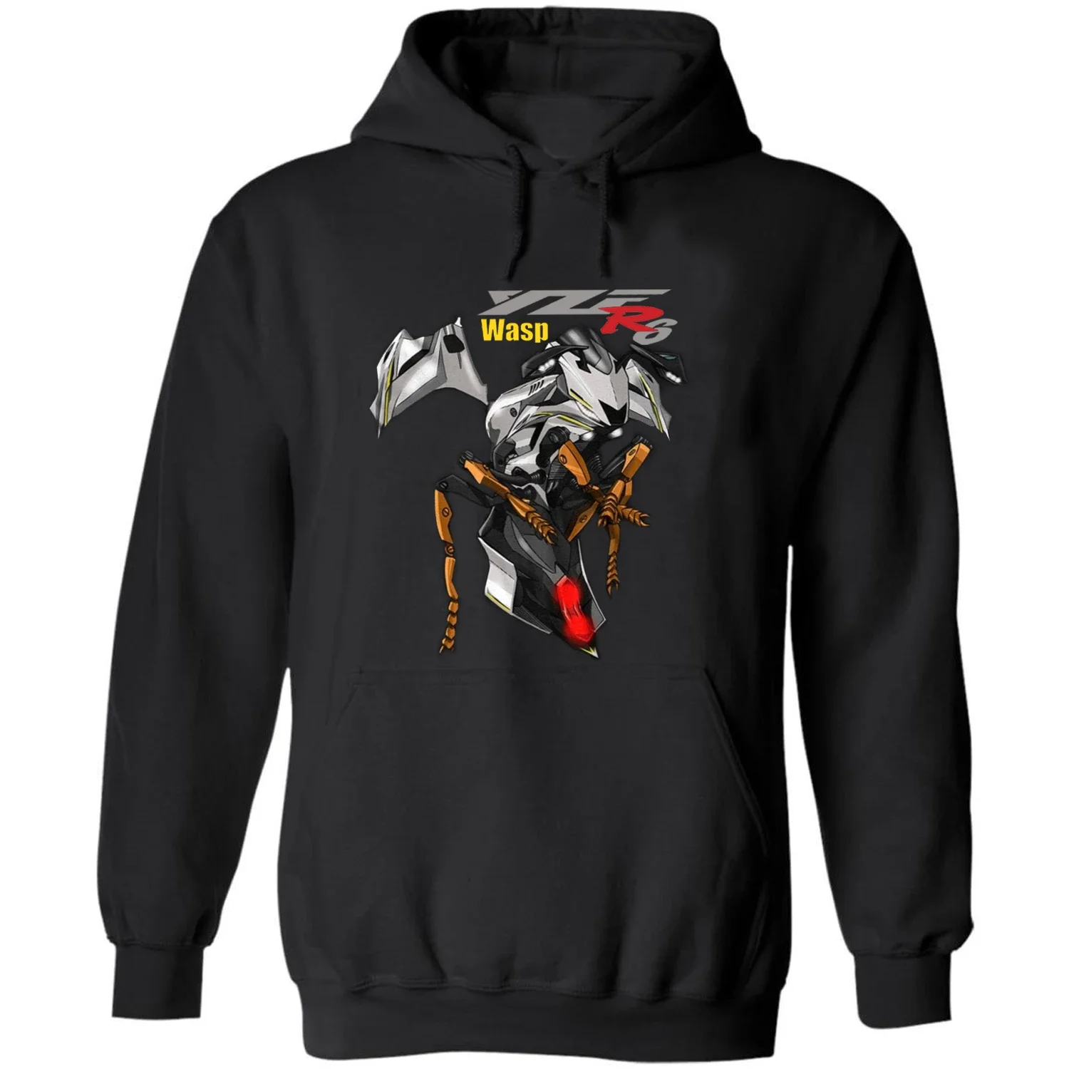 Classic Japanese Motorcycle YZF R6 Wasp Inspired Pullover Hoodie New 100% Cotton Casual Mens Sweatshirt Fashion Streetwear