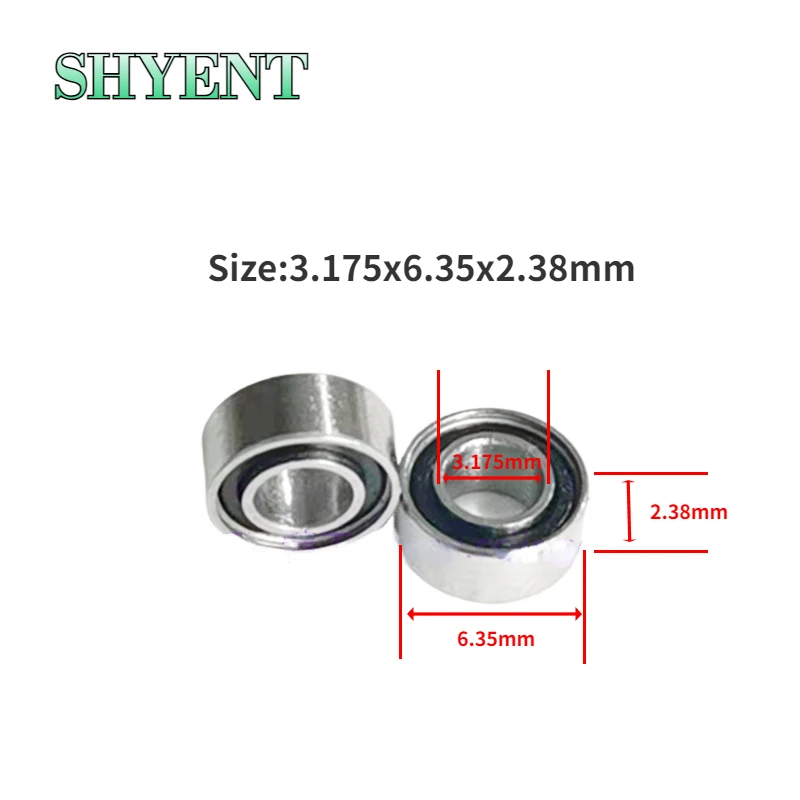 5/10pcs High Speed Handpiece Dental Bearings Fit for SR144TLZ Size 3.175x6.35x2.38mm