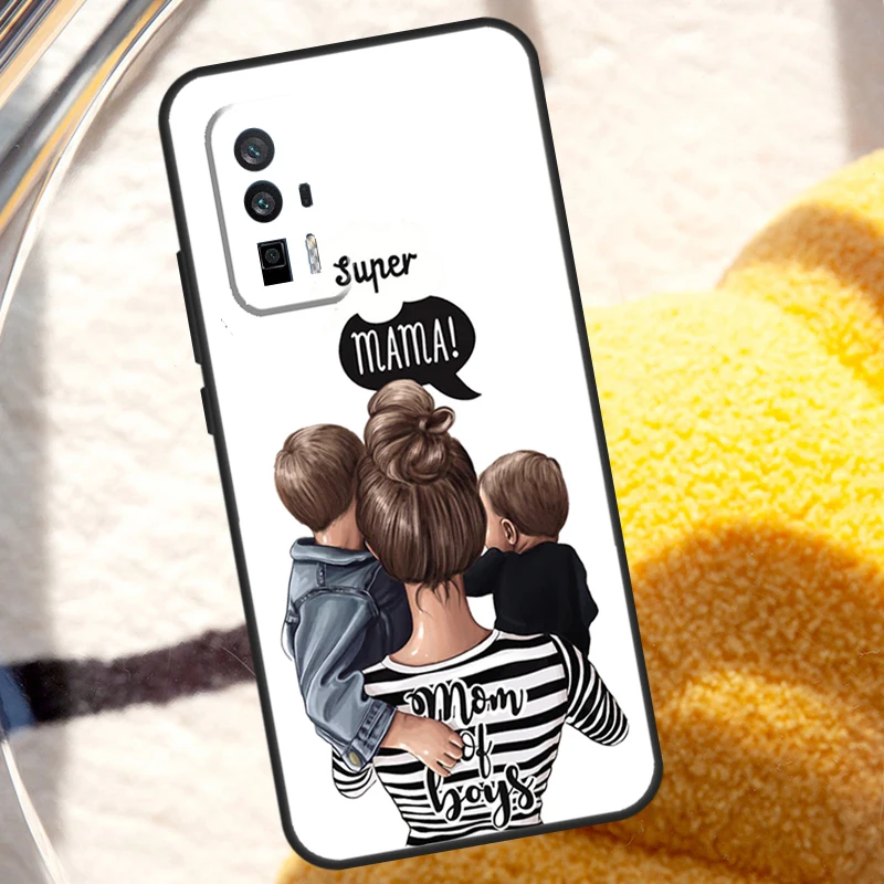 Mom Dad Daughter Son Case For Xiaomi 13T 12T 11T 13 Pro 14 Ultra 12 Lite POCO F5 M6 X6 Pro X5 X3 F3 M5s Cover