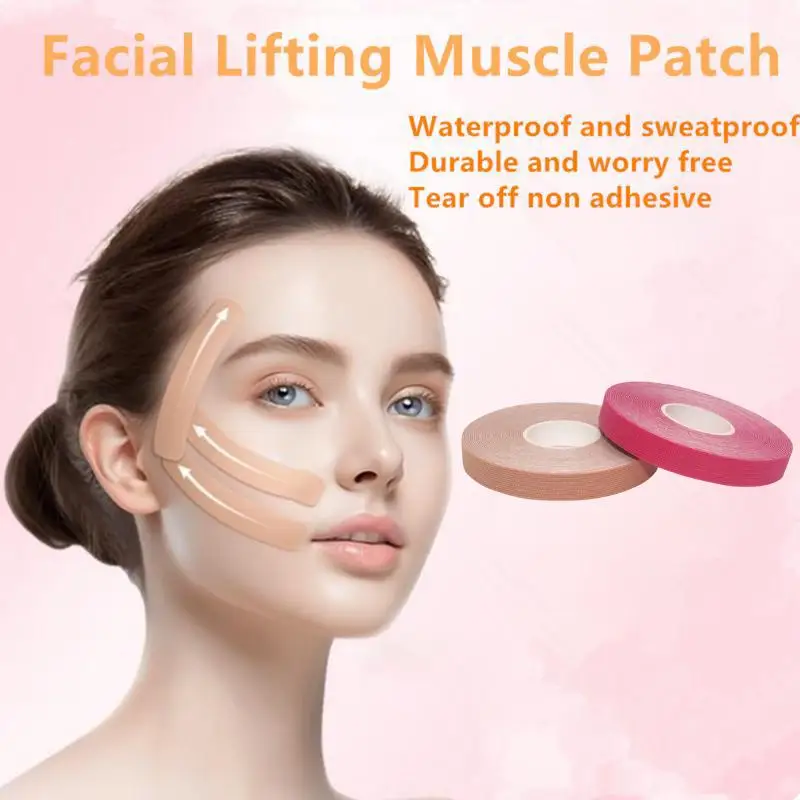 1 Roll Face And Neck Wrinkle Removal Tape Smooth Multipurpose High Elasticity Face Sticker For Forehead Neck Lips Chin Care Tool