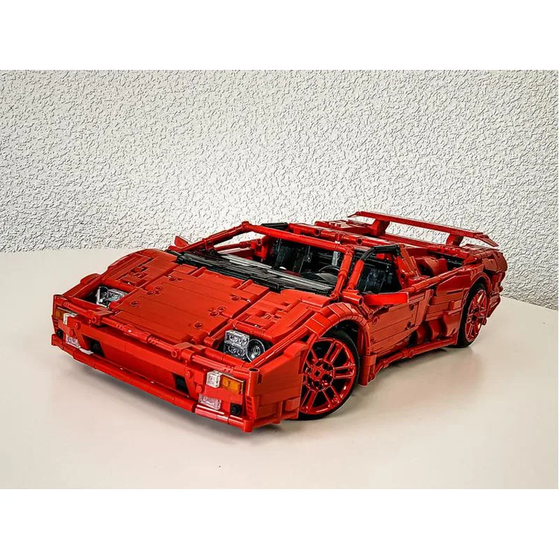 MOC-150430 rotes neues Diablo vt Roadster Antik Montage Näh block Modell • 2759 Teile Kinder Geburtstag Bausteine Spielzeug Geschenk