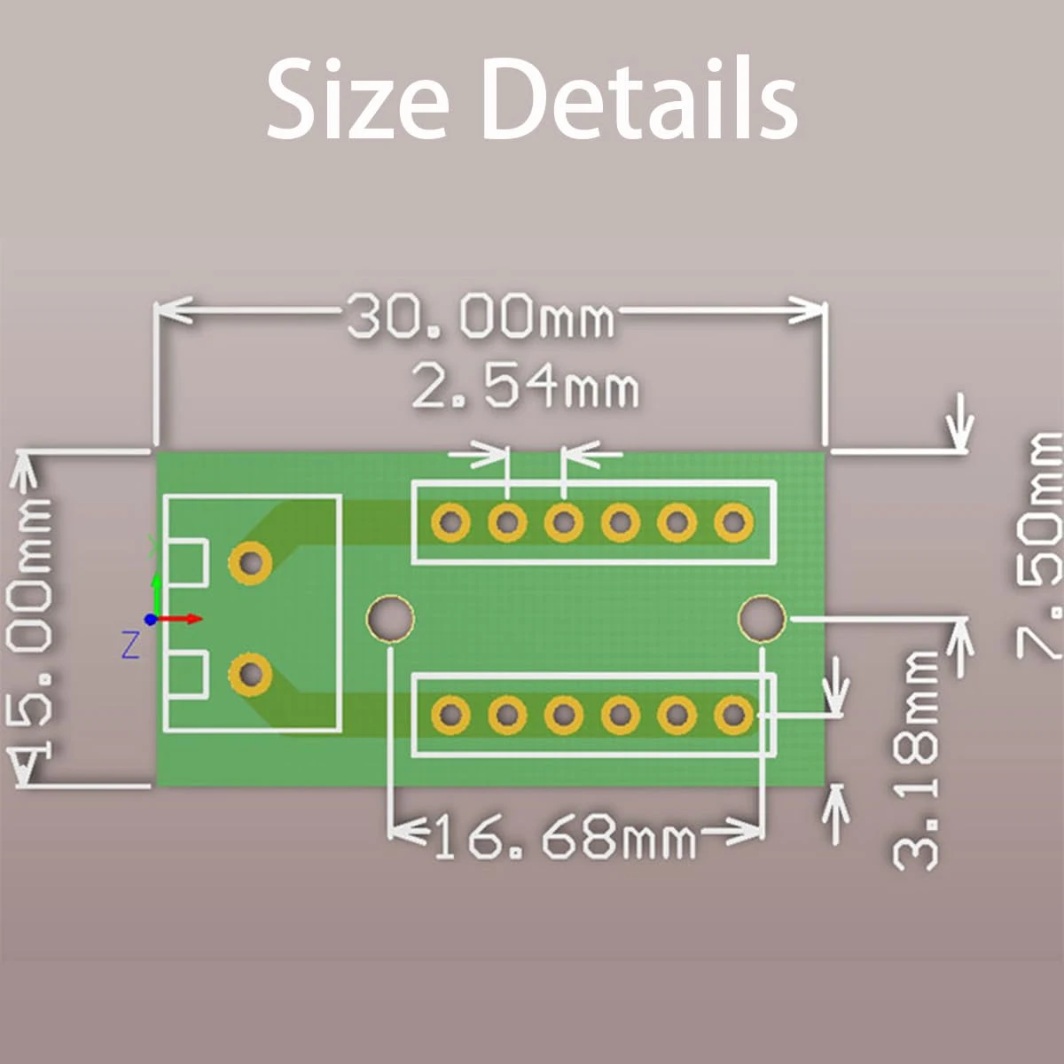 5pcs 2x6 Position Wiring Board Distribution Module, 2p Screw Terminal to 2.54mm Pitch Dupont Pin Connector