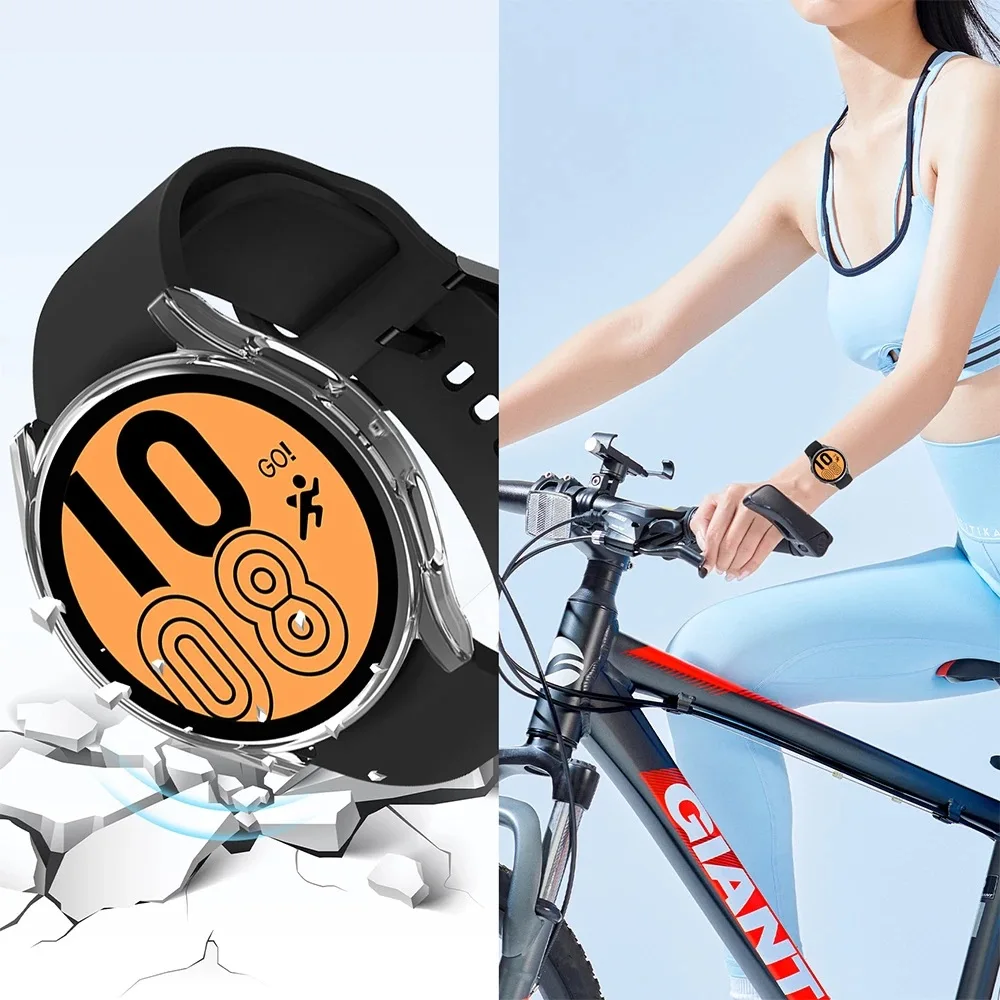 Vetro + custodia per Samsung Galaxy Watch 5/4 40mm 44mm Accessorie copertura paraurti per PC proteggi schermo All-Around per Galaxy Watch 5 4