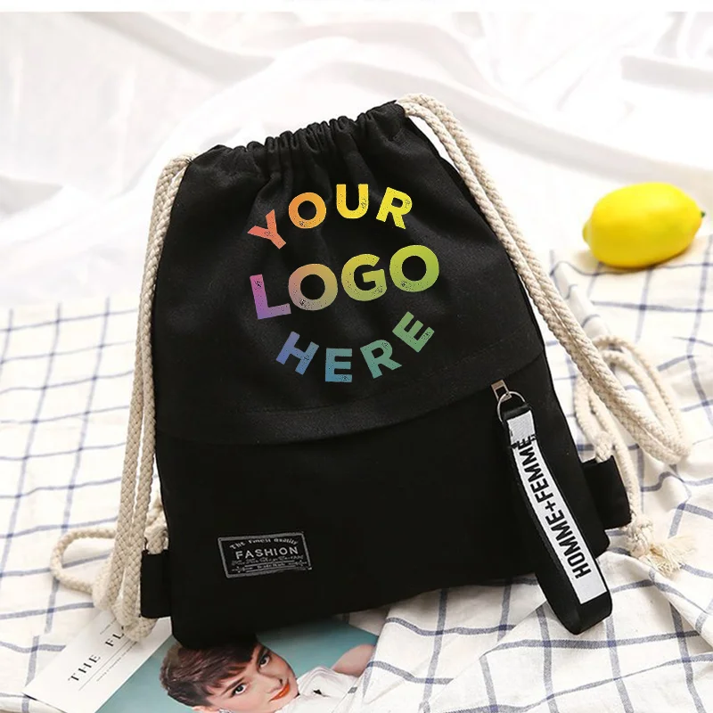 Custom Backpack With Logo Personal Custom Your Pictures Diy School Bags Company Promotional Gifts