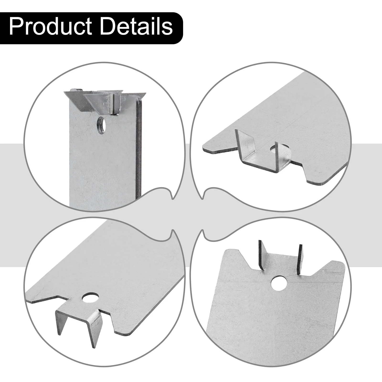 Galvanized Steel Nail Plates 50pcs Set for Protecting Plumbing and Wiring Essential for Safe Construction Projects
