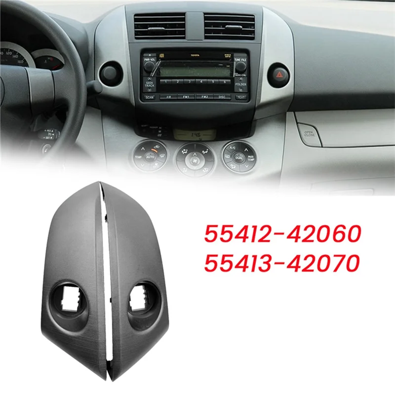 

NEW-Car Center Dash Cluster Panel Trim & A/C Air Outlet Grilles Assy For Toyota RAV4 2006-2012 55412-42060-B0 55413-42070-B0