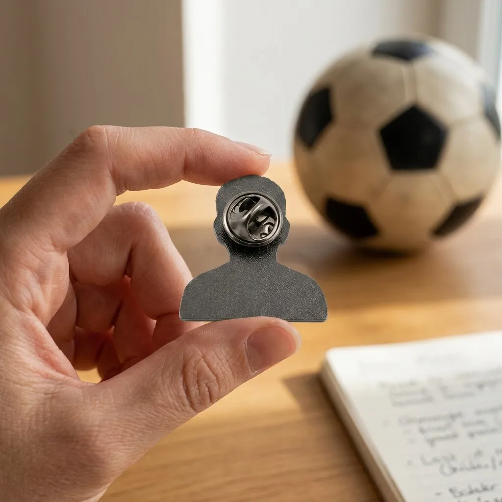 Football Star Metal Enamel Pin Badge Soccer Player Brooch Sport Collectible Lapel Pin Jacket Backpack Fan Gift Souvenir Keepsake view 6