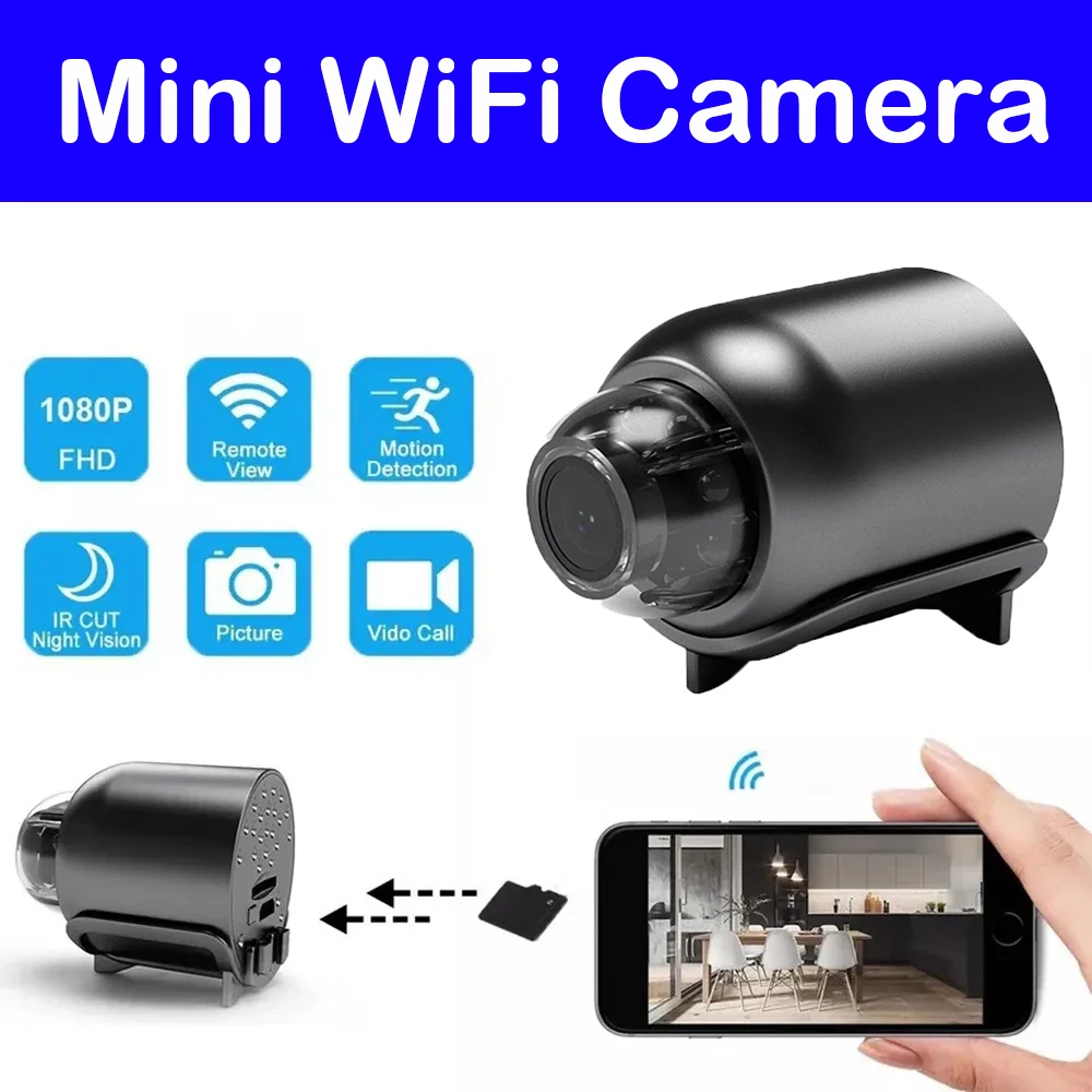 Mini IP Wifi Camera X5 Baby Monitor Indoor Safety Security Night Vision 1080P Remote Camcorders Video Surveillance Smart Home