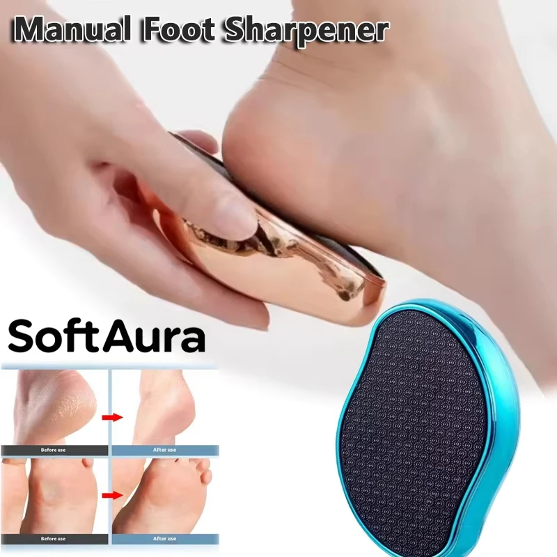 SoftAura Foot Grinder Dead Skin Remover Callus Scrubber Nano Glass Foot Repair Scraping Heel Tool for Home Pedicure 2026 New