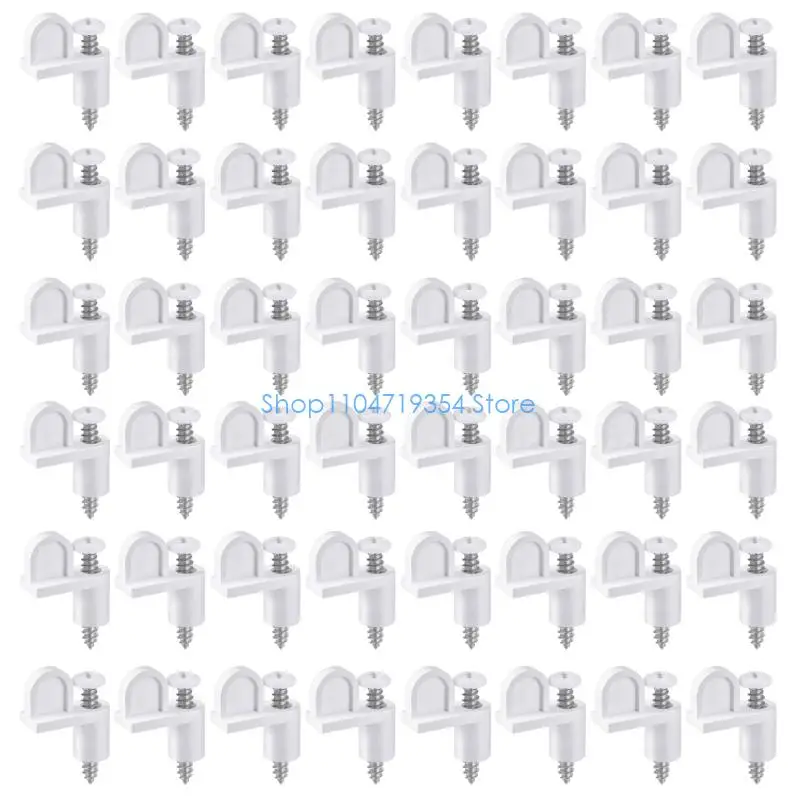 0XLD Storms Panel Fastener Kits 48Pcs Nylon Clip With Screws Reusable Window Screen Retainer Durably Construction