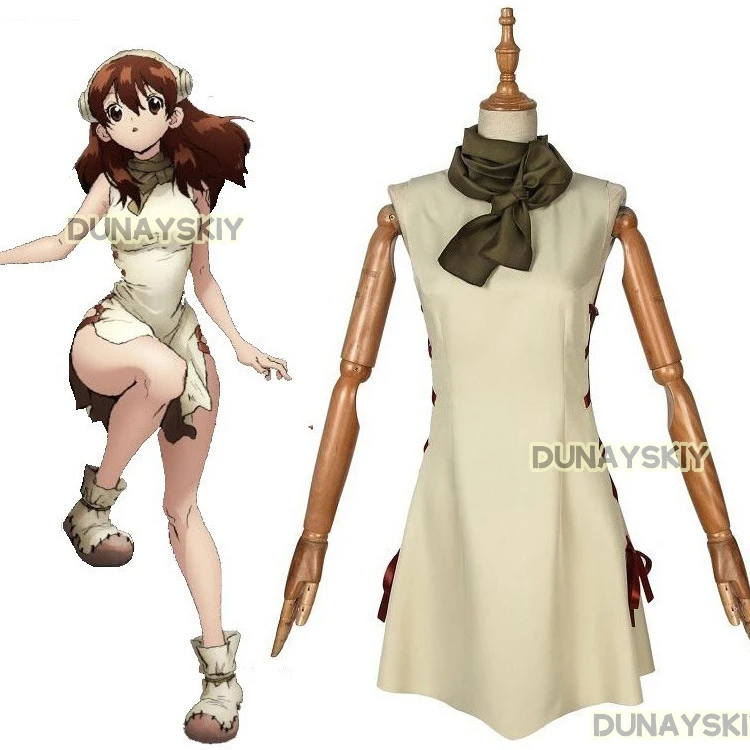 Ogawa Yuzuriha Cosplay Anime Costume Scarf Full Set Khaki Dress Uniform Women Outfit Halloween Carnival Party Suits Roleplay