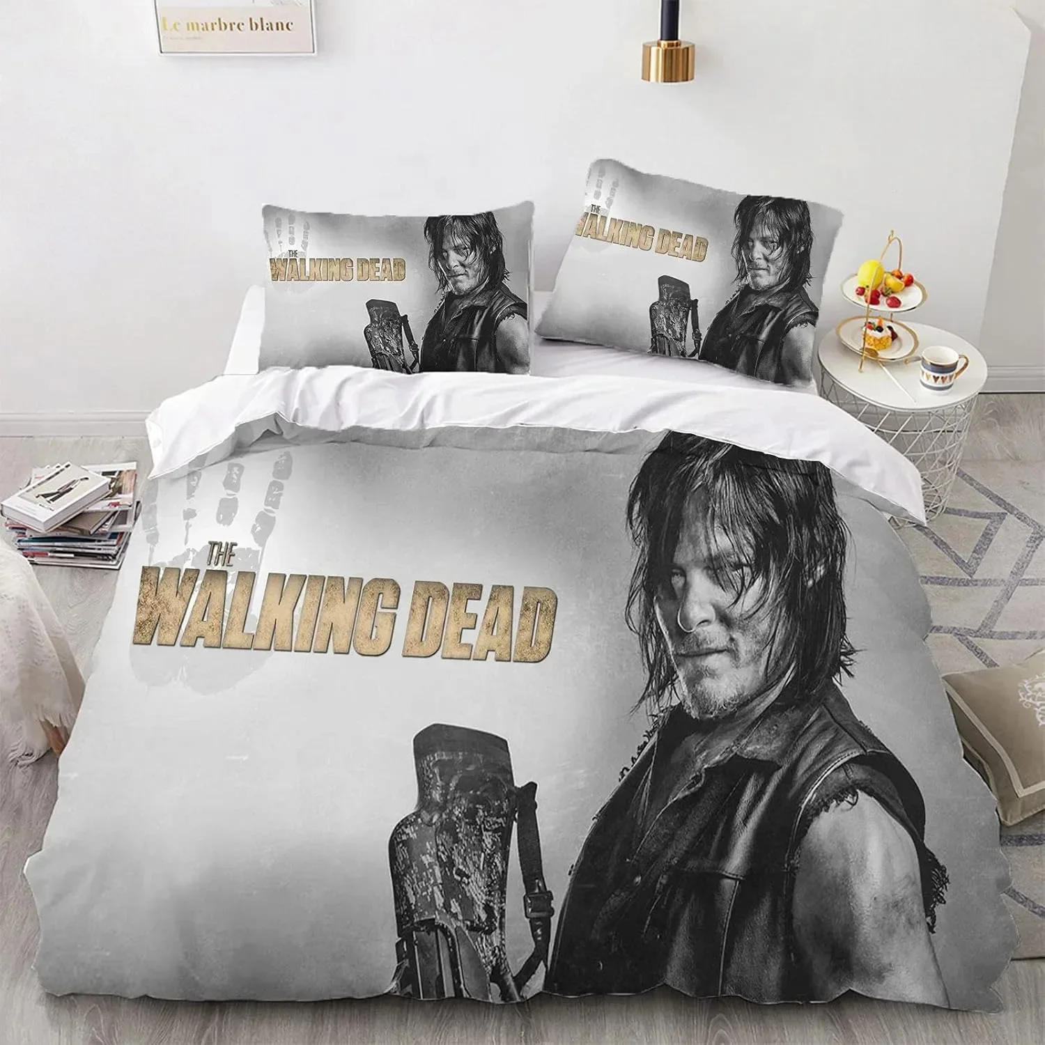 TV The Walking Dead Duvet Cover Pillowcase Bedding Set Adult Boy Girl Bedroom Decoration Children Single Double Size