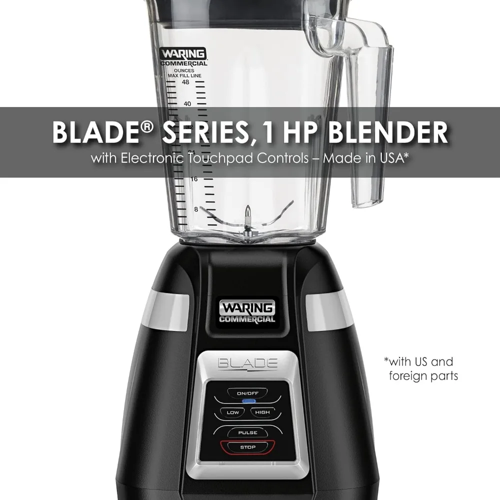 Commercial BB320 Blade 1 HP Blender, Toggle Switch Controls with Pulse feature,