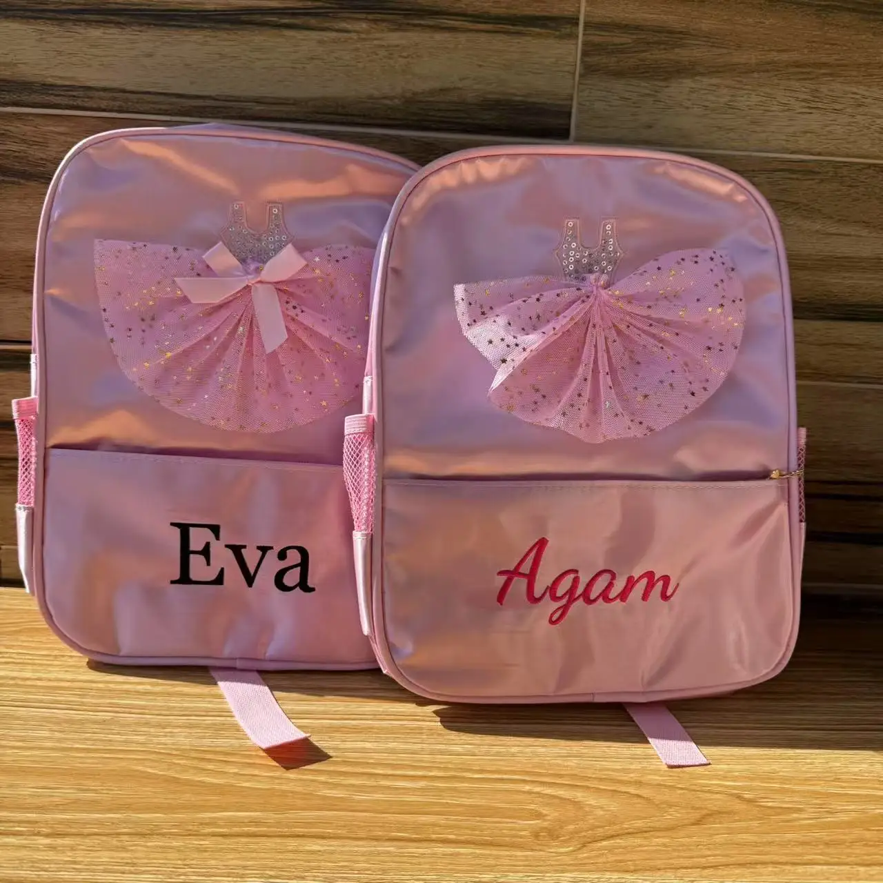 

Pink Color Kids Dancing Bag Custom Children's Ballet Dancing Backpack Personalized Princess Girls Gift Ballet Class Backpacks