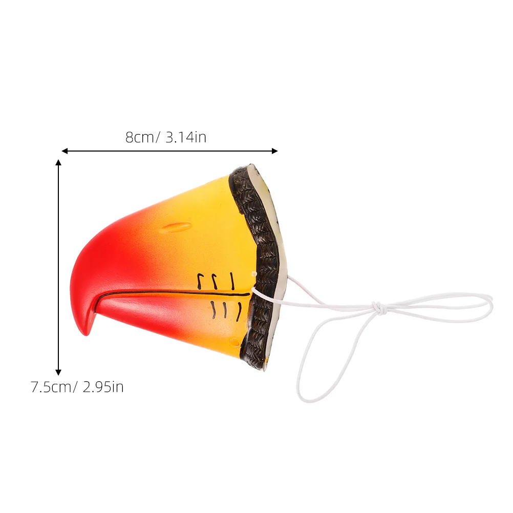 หน้ากากปากนกแก้ว 2 ชิ้น วัสดุไวนิลเหมือนจริง สำหรับงานปาร์ตี้ คอสเพลย์ การแสดง น้ำหนักเบา สวมใส่สบาย