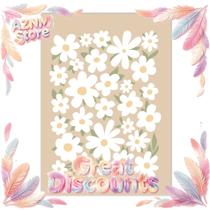 2026 Abstract Minimalist Line Flower Daisy Wall Art Posters And Prints Vintage Canvas Painting Nordic Wall Pictures Living Room