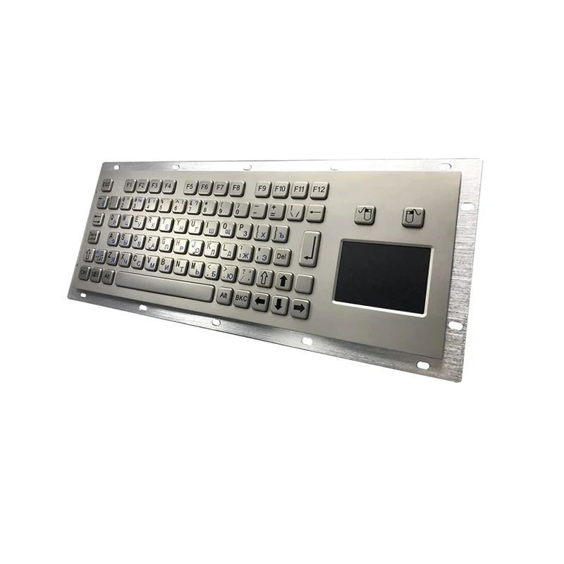 

Durable S304 industrial Metal USB Keyboard With Ruggedized Touchpad