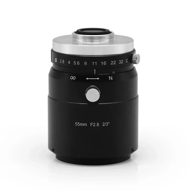 

2/3 "low Distortion Fixed Focus 55mm F2.8 Aperture Of Industrial Lens C Of CCD Replaces TEC-M55.